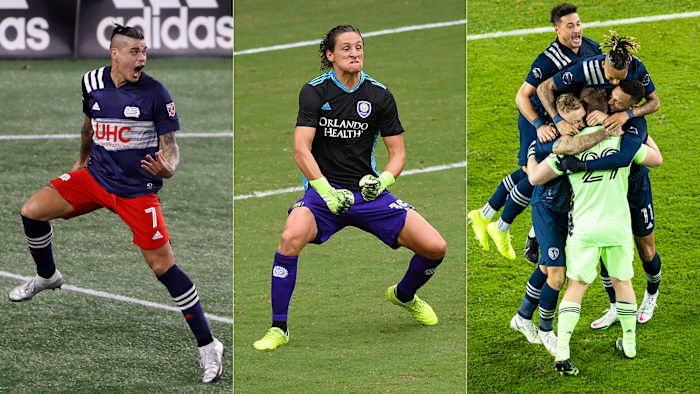 The New England Revolution, Orlando City and Sporting Kansas City win in the MLS playoffs